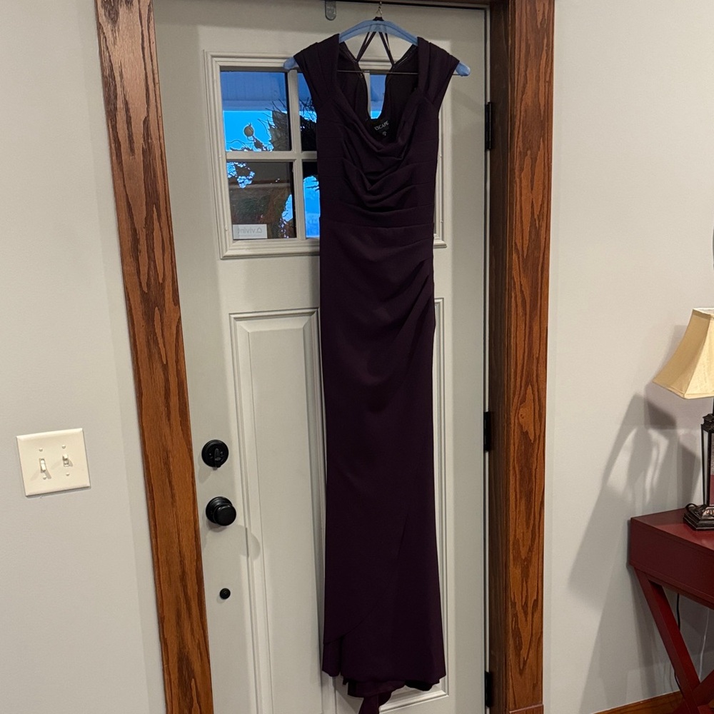 Xscape Deep Purple Maxi Dress